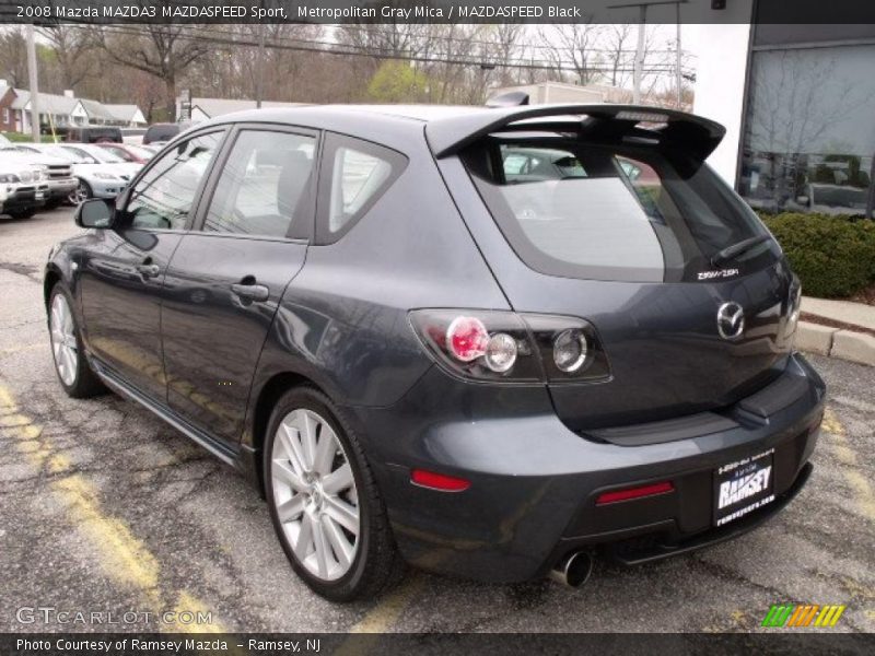 Metropolitan Gray Mica / MAZDASPEED Black 2008 Mazda MAZDA3 MAZDASPEED Sport