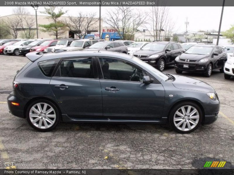 Metropolitan Gray Mica / MAZDASPEED Black 2008 Mazda MAZDA3 MAZDASPEED Sport