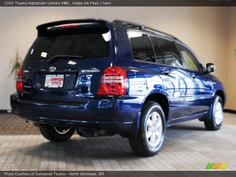Indigo Ink Pearl / Ivory 2002 Toyota Highlander Limited 4WD