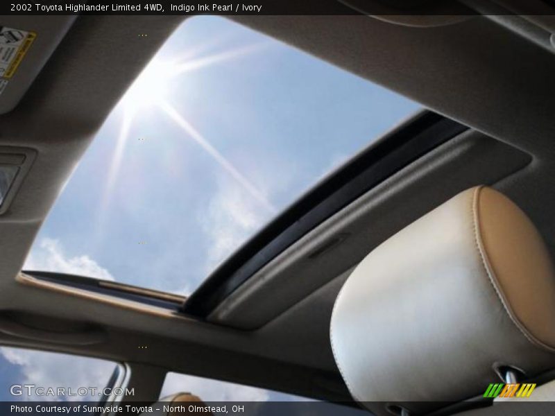 Indigo Ink Pearl / Ivory 2002 Toyota Highlander Limited 4WD