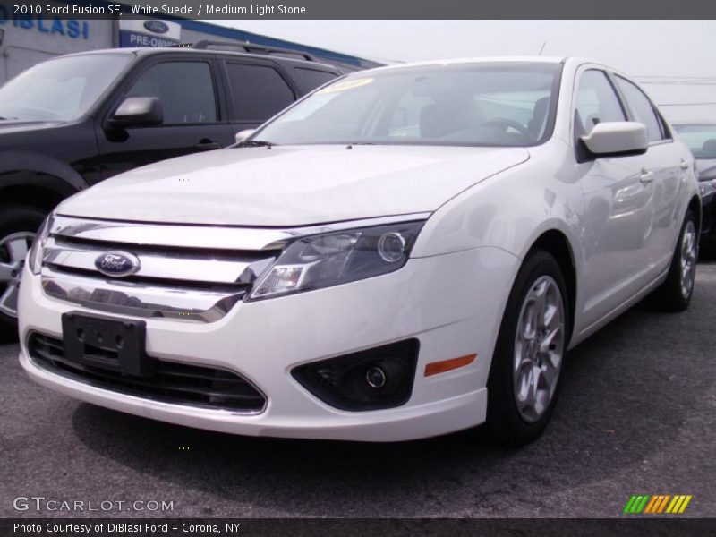 White Suede / Medium Light Stone 2010 Ford Fusion SE