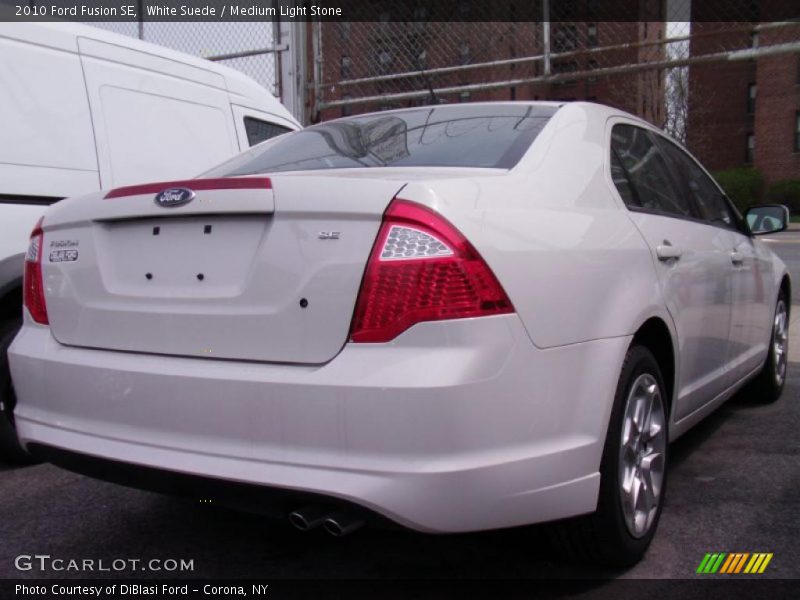 White Suede / Medium Light Stone 2010 Ford Fusion SE
