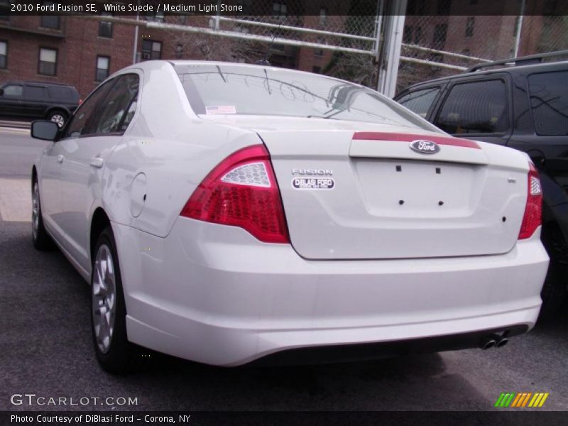 White Suede / Medium Light Stone 2010 Ford Fusion SE