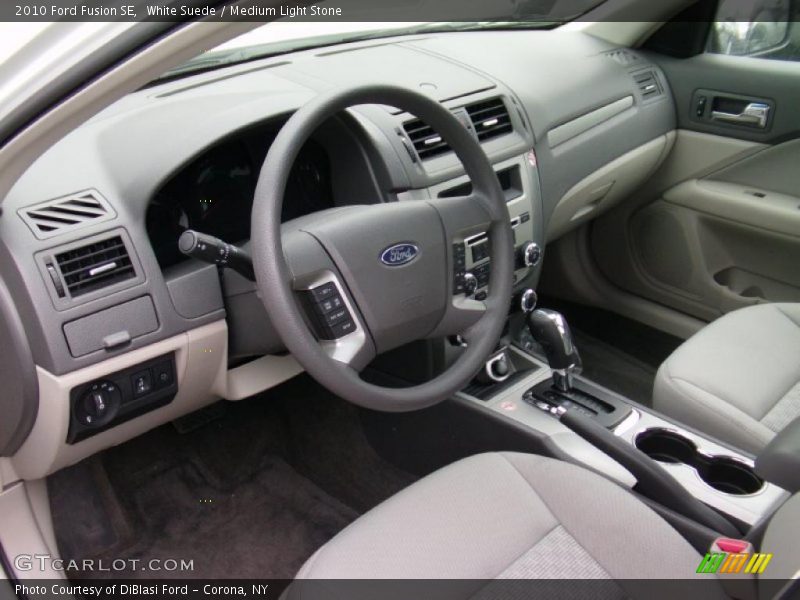 White Suede / Medium Light Stone 2010 Ford Fusion SE