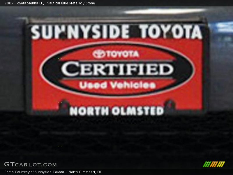 Nautical Blue Metallic / Stone 2007 Toyota Sienna LE