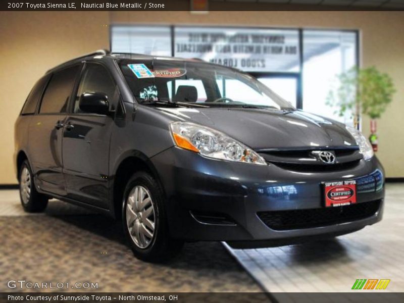 Nautical Blue Metallic / Stone 2007 Toyota Sienna LE