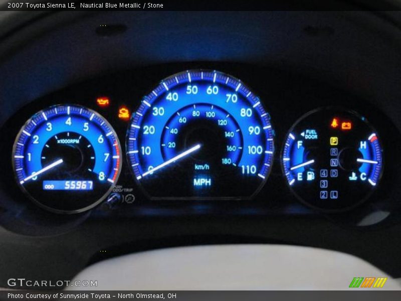 Nautical Blue Metallic / Stone 2007 Toyota Sienna LE