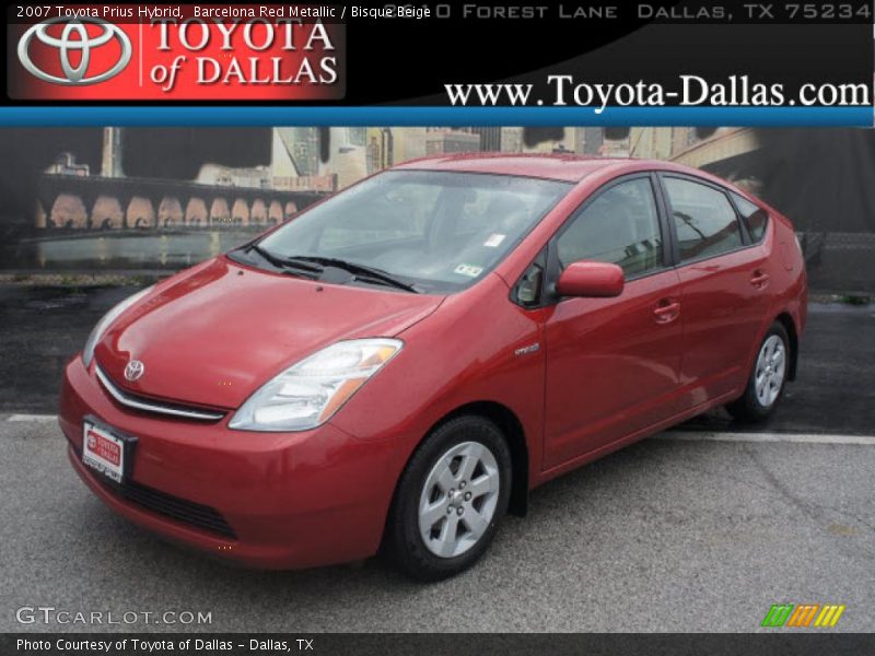 Barcelona Red Metallic / Bisque Beige 2007 Toyota Prius Hybrid
