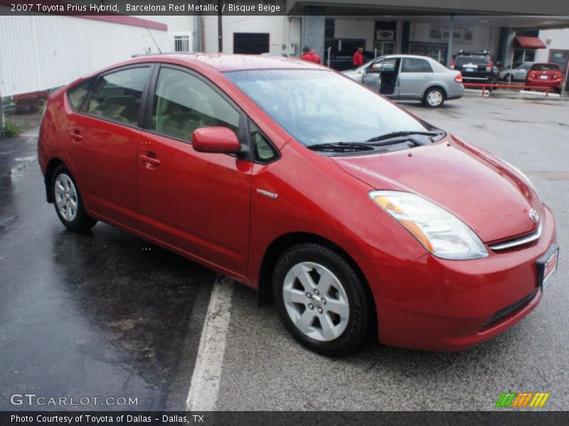 Barcelona Red Metallic / Bisque Beige 2007 Toyota Prius Hybrid