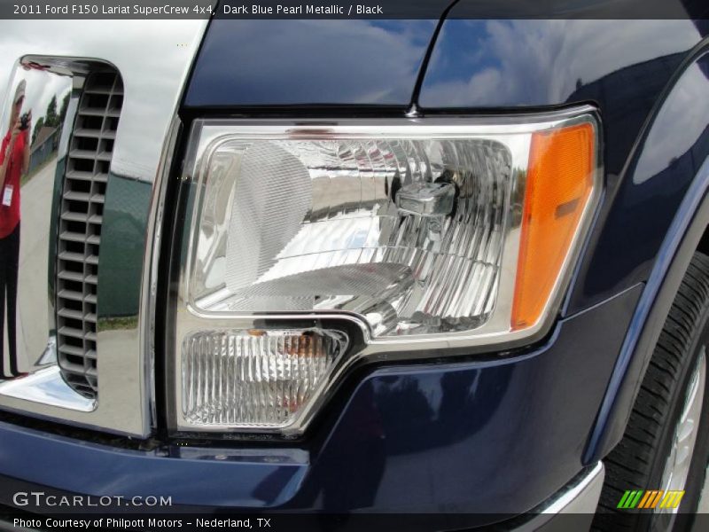 Dark Blue Pearl Metallic / Black 2011 Ford F150 Lariat SuperCrew 4x4