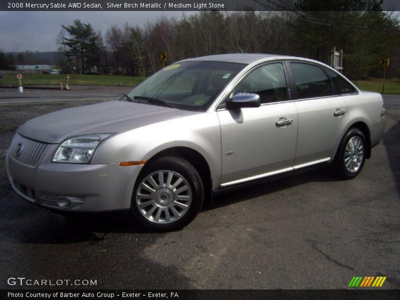 Silver Birch Metallic / Medium Light Stone 2008 Mercury Sable AWD Sedan