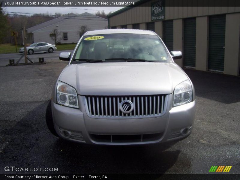 Silver Birch Metallic / Medium Light Stone 2008 Mercury Sable AWD Sedan