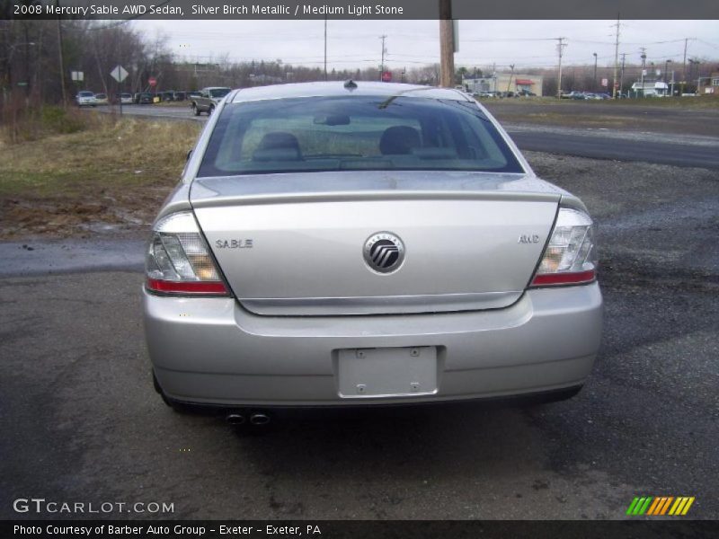 Silver Birch Metallic / Medium Light Stone 2008 Mercury Sable AWD Sedan