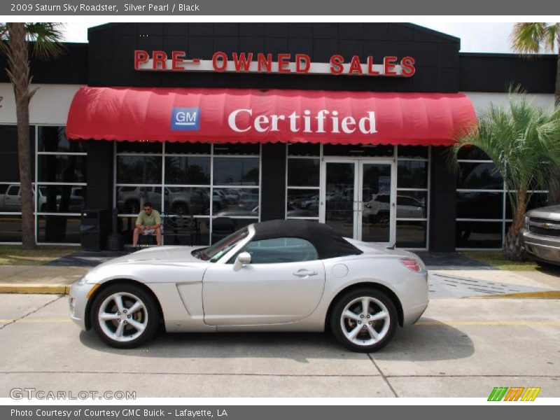 Silver Pearl / Black 2009 Saturn Sky Roadster