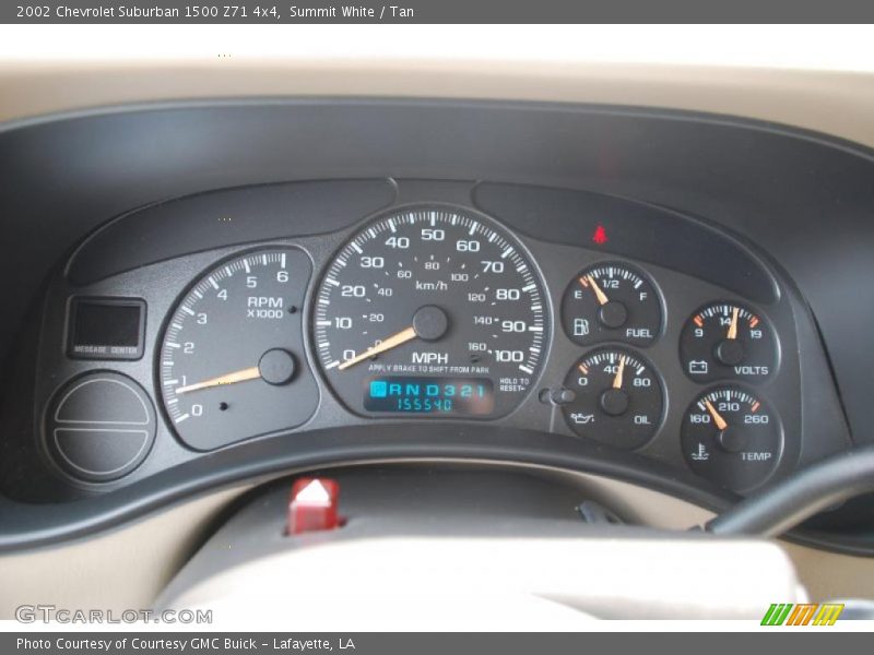  2002 Suburban 1500 Z71 4x4 1500 Z71 4x4 Gauges