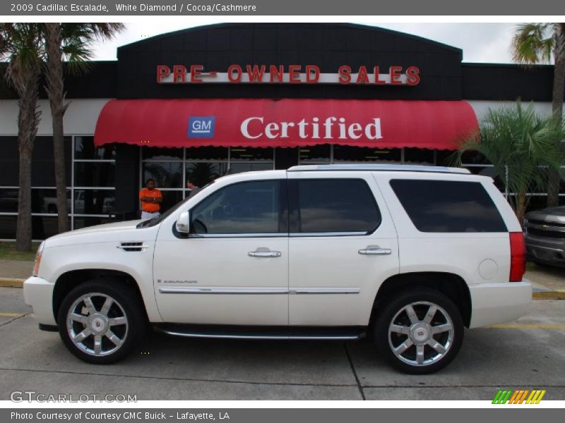 White Diamond / Cocoa/Cashmere 2009 Cadillac Escalade