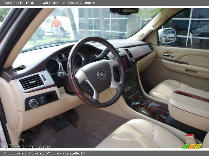 White Diamond / Cocoa/Cashmere 2009 Cadillac Escalade