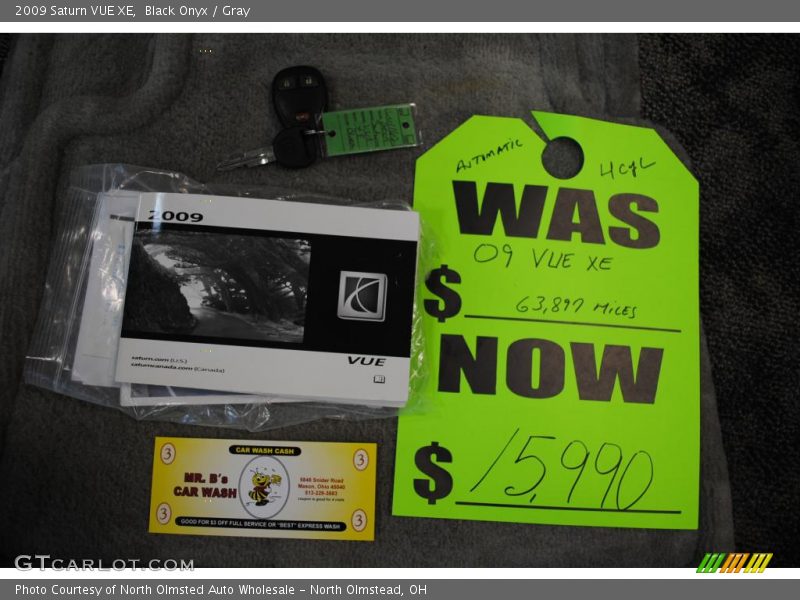 Black Onyx / Gray 2009 Saturn VUE XE