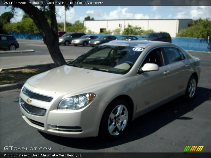 Gold Mist Metallic / Cocoa/Cashmere 2011 Chevrolet Malibu LT