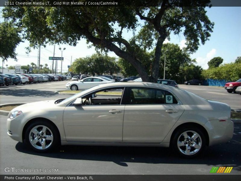 Gold Mist Metallic / Cocoa/Cashmere 2011 Chevrolet Malibu LT