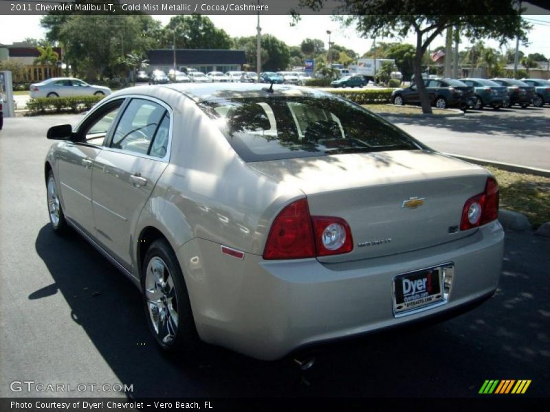 Gold Mist Metallic / Cocoa/Cashmere 2011 Chevrolet Malibu LT