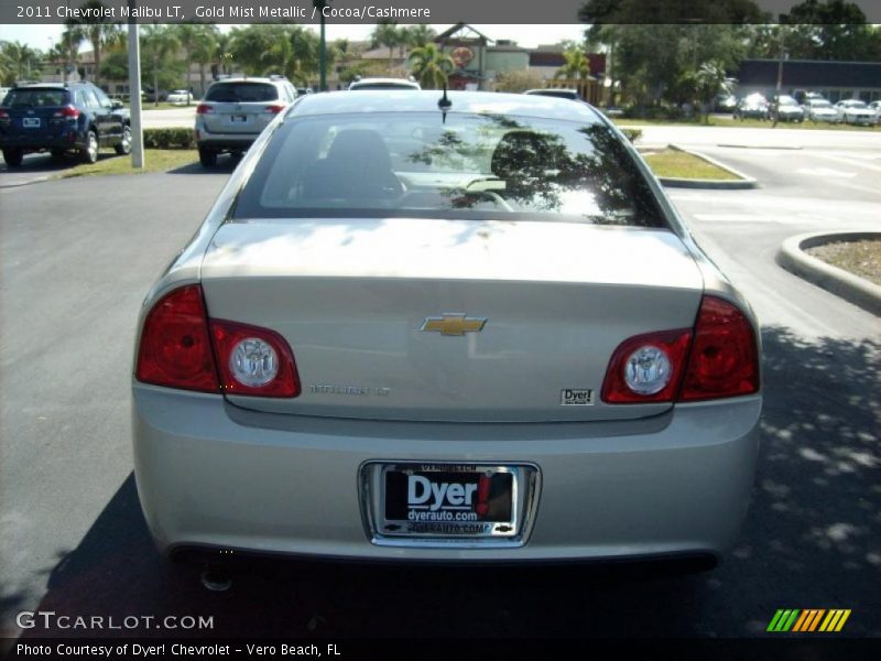 Gold Mist Metallic / Cocoa/Cashmere 2011 Chevrolet Malibu LT