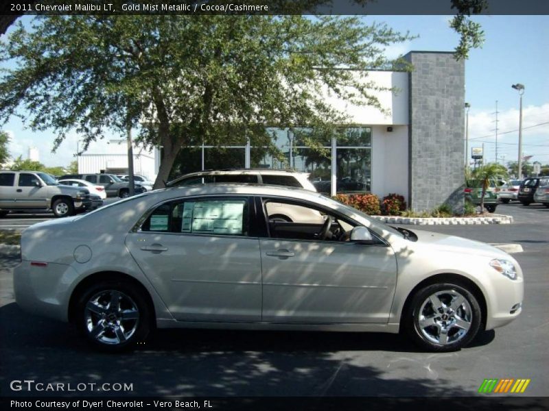 Gold Mist Metallic / Cocoa/Cashmere 2011 Chevrolet Malibu LT