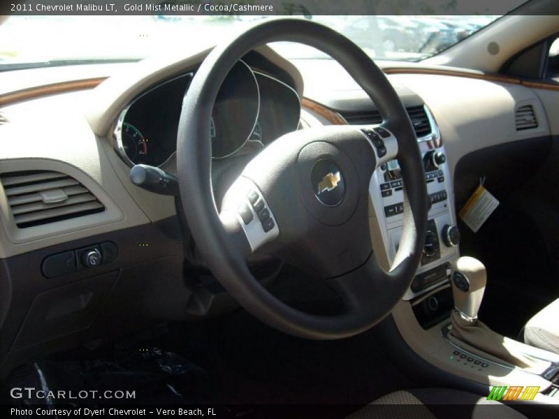 Gold Mist Metallic / Cocoa/Cashmere 2011 Chevrolet Malibu LT