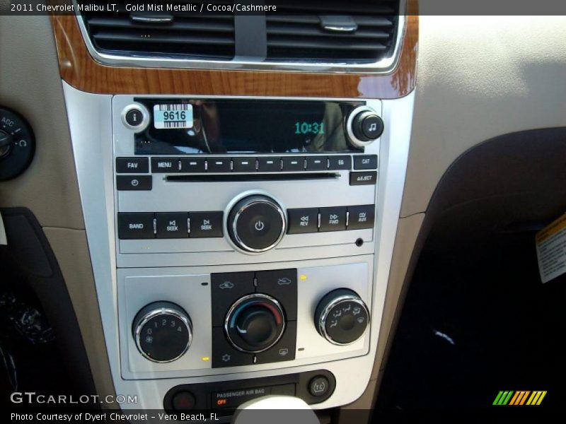 Gold Mist Metallic / Cocoa/Cashmere 2011 Chevrolet Malibu LT