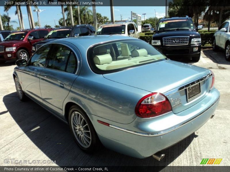 Frost Blue Metallic / Ivory/Mocha 2007 Jaguar S-Type 3.0