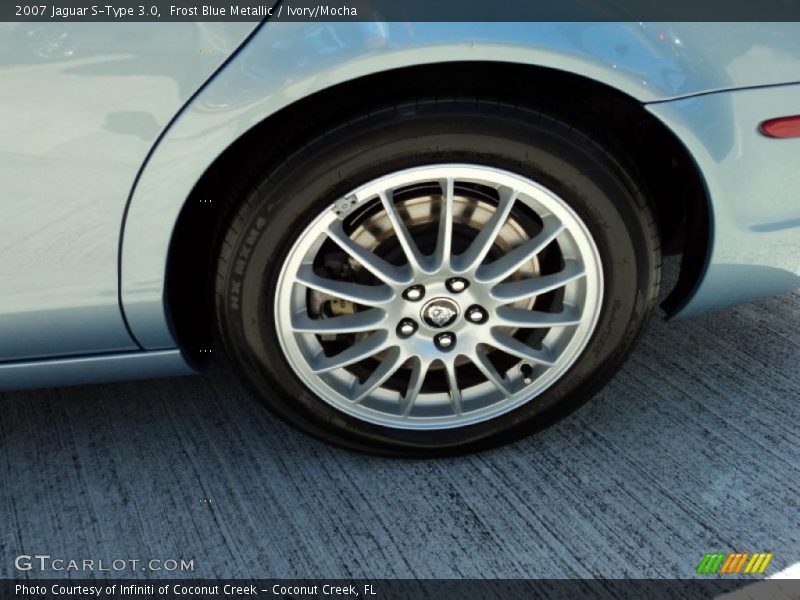 Frost Blue Metallic / Ivory/Mocha 2007 Jaguar S-Type 3.0
