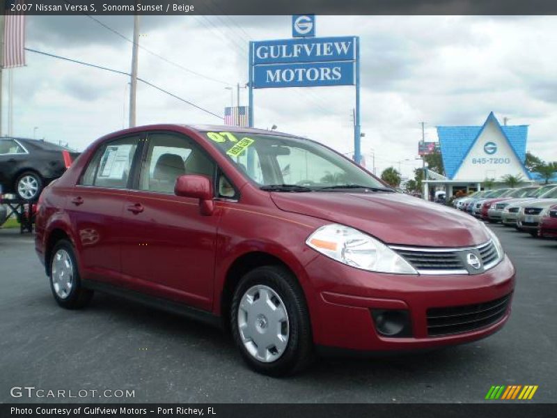 Sonoma Sunset / Beige 2007 Nissan Versa S