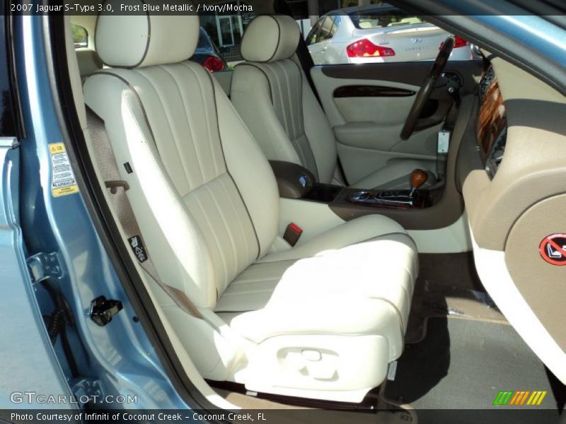 Frost Blue Metallic / Ivory/Mocha 2007 Jaguar S-Type 3.0