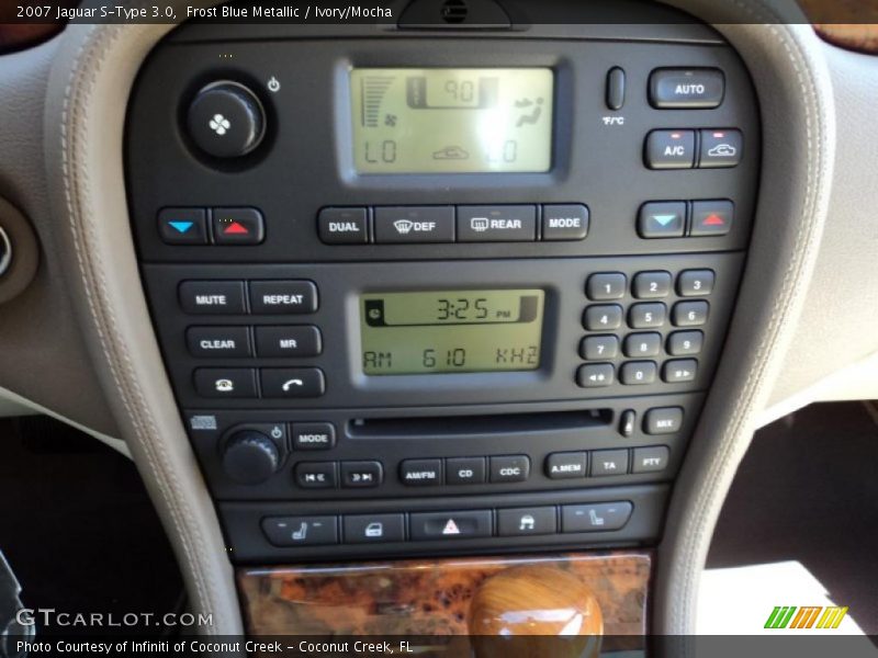 Frost Blue Metallic / Ivory/Mocha 2007 Jaguar S-Type 3.0