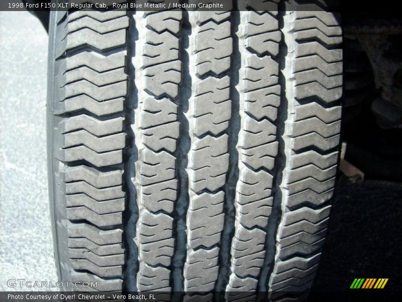 Royal Blue Metallic / Medium Graphite 1998 Ford F150 XLT Regular Cab