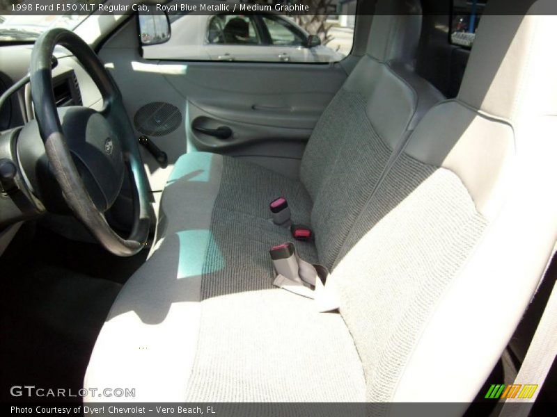 Royal Blue Metallic / Medium Graphite 1998 Ford F150 XLT Regular Cab