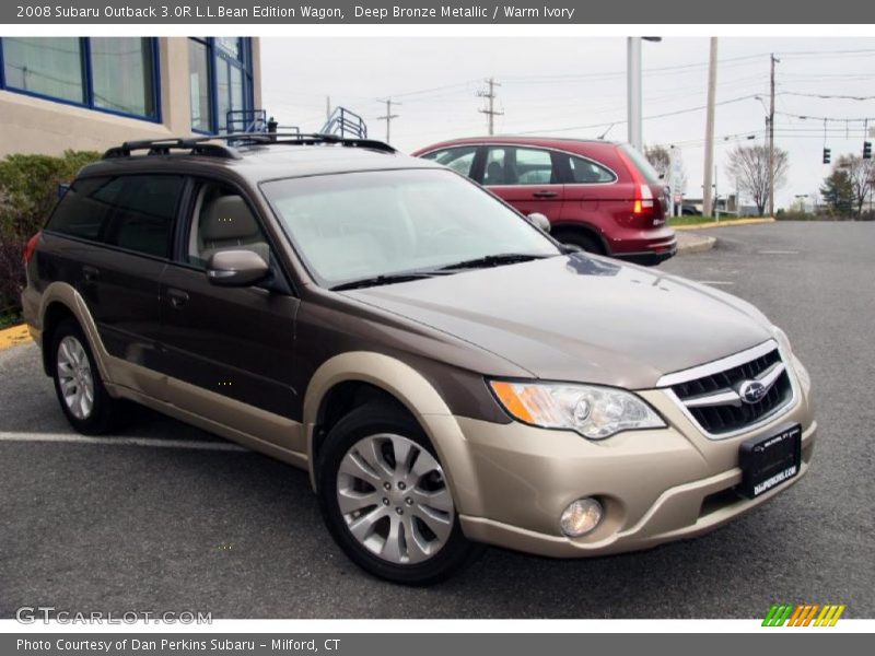 Deep Bronze Metallic / Warm Ivory 2008 Subaru Outback 3.0R L.L.Bean Edition Wagon