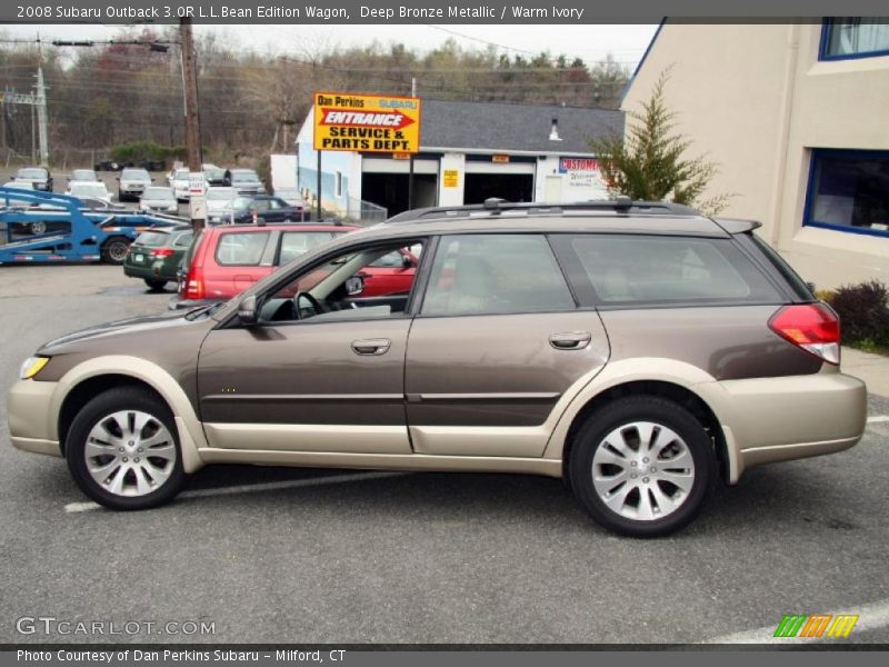 Deep Bronze Metallic / Warm Ivory 2008 Subaru Outback 3.0R L.L.Bean Edition Wagon