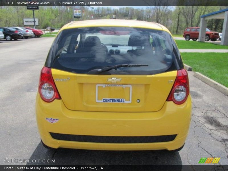 Summer Yellow / Charcoal 2011 Chevrolet Aveo Aveo5 LT