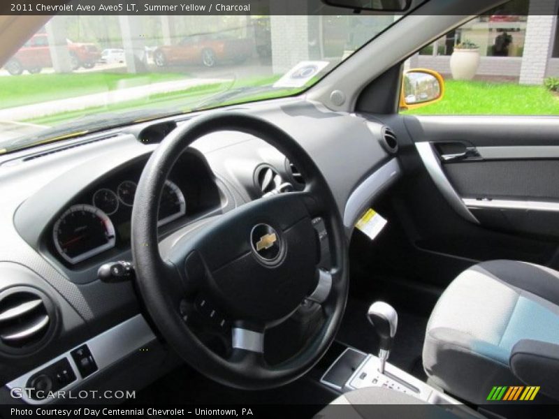 Summer Yellow / Charcoal 2011 Chevrolet Aveo Aveo5 LT