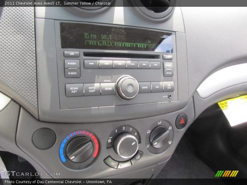 Summer Yellow / Charcoal 2011 Chevrolet Aveo Aveo5 LT