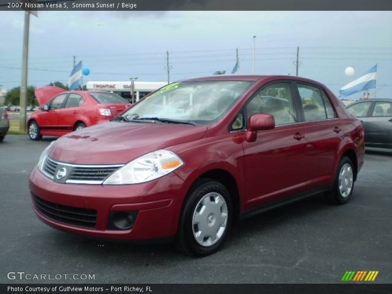 Sonoma Sunset / Beige 2007 Nissan Versa S