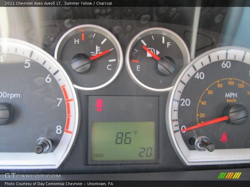 Summer Yellow / Charcoal 2011 Chevrolet Aveo Aveo5 LT