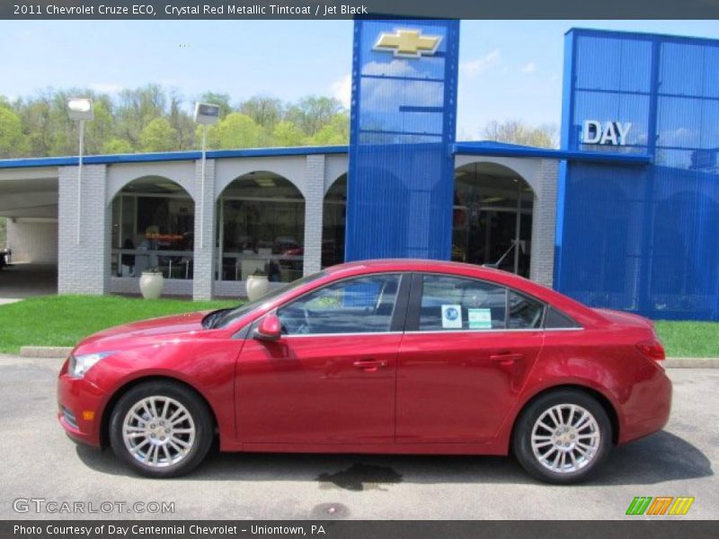 Crystal Red Metallic Tintcoat / Jet Black 2011 Chevrolet Cruze ECO