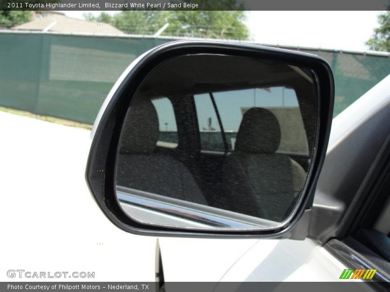 Blizzard White Pearl / Sand Beige 2011 Toyota Highlander Limited