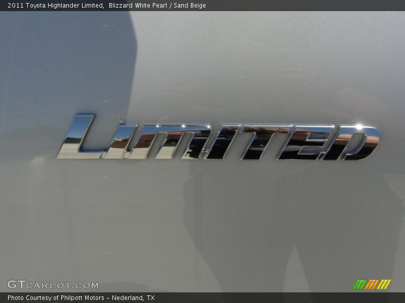 Blizzard White Pearl / Sand Beige 2011 Toyota Highlander Limited