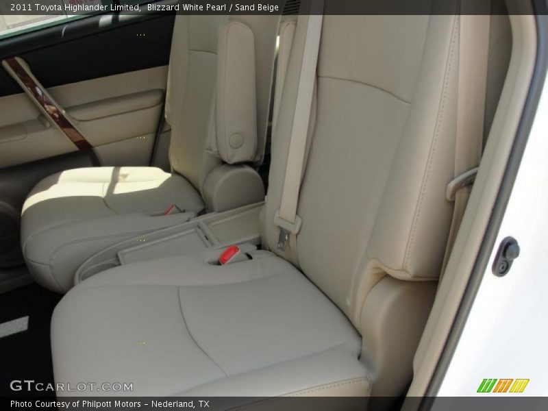 Blizzard White Pearl / Sand Beige 2011 Toyota Highlander Limited