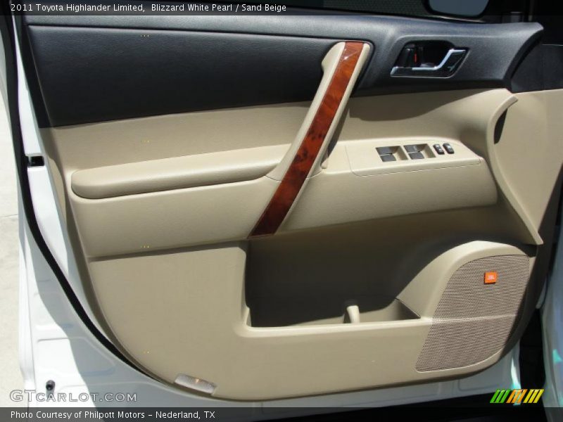 Blizzard White Pearl / Sand Beige 2011 Toyota Highlander Limited