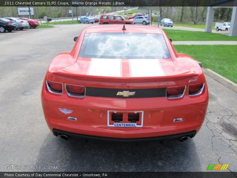 Inferno Orange Metallic / Black 2011 Chevrolet Camaro SS/RS Coupe