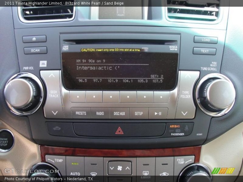 Blizzard White Pearl / Sand Beige 2011 Toyota Highlander Limited